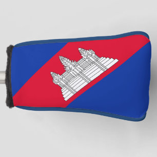 Flag pattern of Cambodia Golf Head Cover