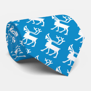 Flag pattern of Tromsø, NORWAY Tie