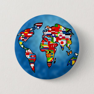 Flag Planet 6 Cm Round Badge