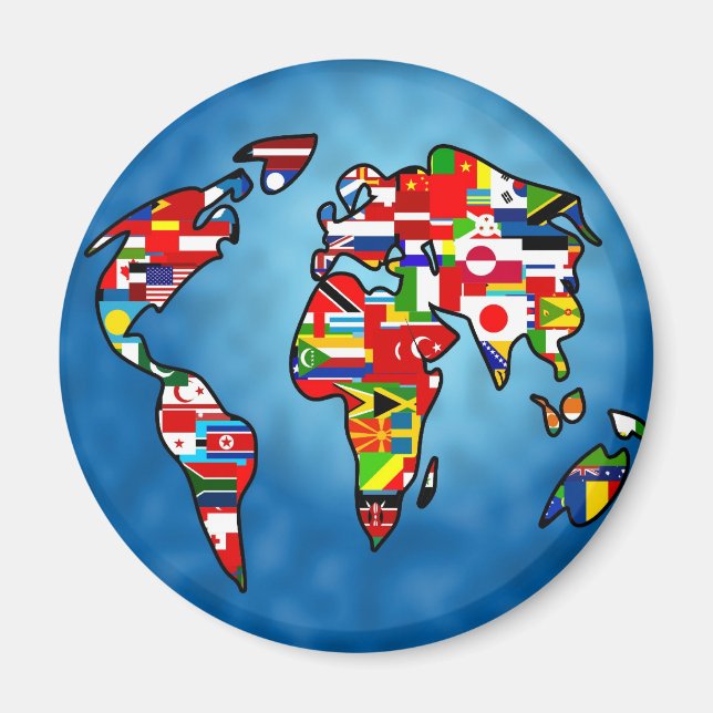 Flag Planet Magnet (Front)