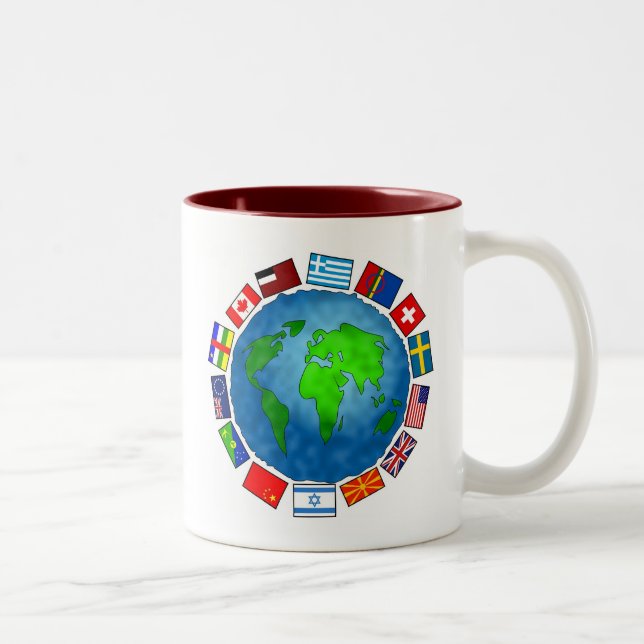 Flag Planet Two-Tone Coffee Mug (Right)