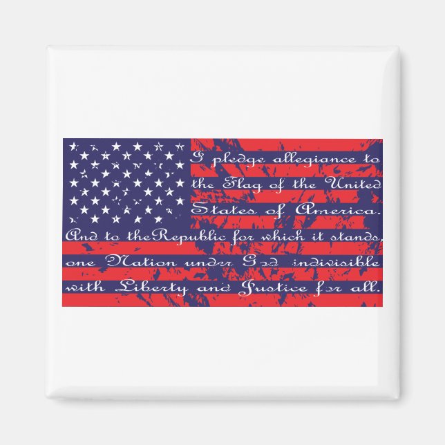 Flag-Pledge Magnet (Front)