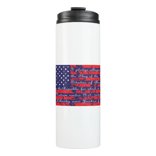 Flag-Pledge Thermal Tumbler (Front)