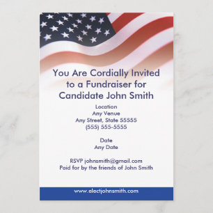 Flag Political Invitation
