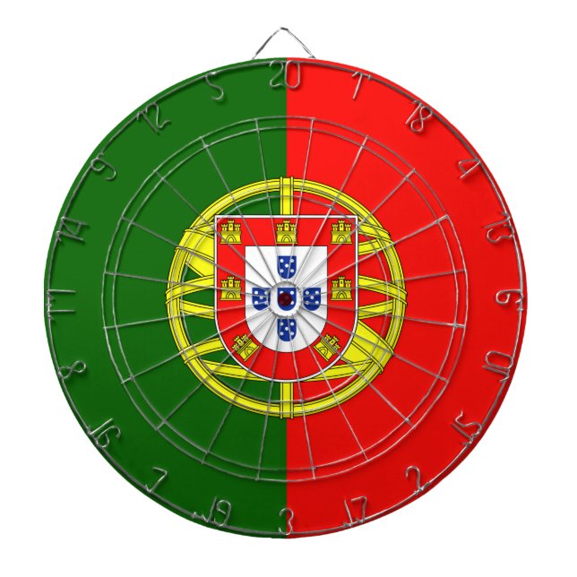 Flag Portugal Dartboard (Front)