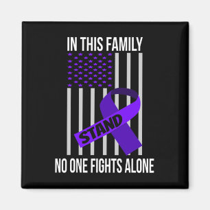 Flag Purple Ribbon Products Opioid Overdose Awaren Magnet