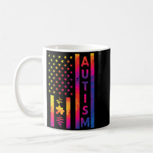Flag Rainbow Tie Dye Au Puzzle Patriot Men Women Coffee Mug