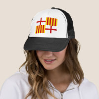 Flag Red White Yellow Barcelona Nationalist Art