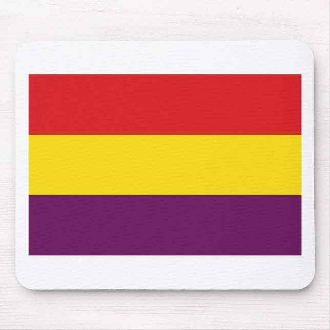 Flag Republic of Spain - Bandera República España Mouse Pad (Front)