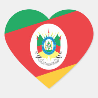 Flag Rio Grande do Sul Heart Sticker