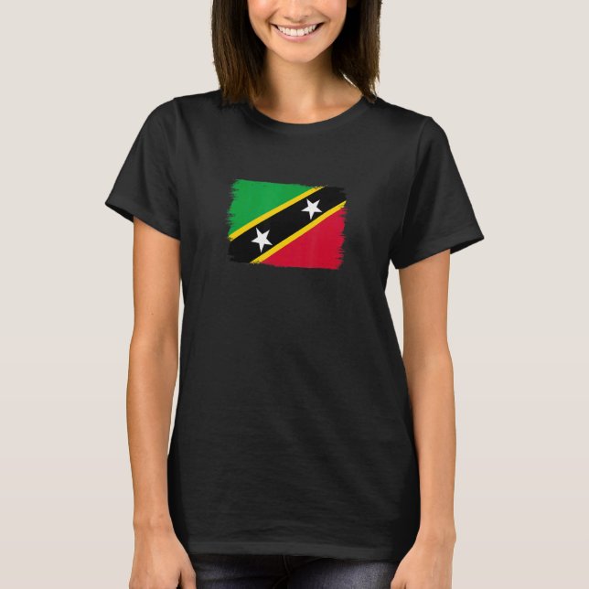 Flag Saint Kitts And Nevis 1 T-Shirt (Front)