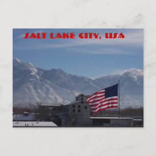flag, Salt Lake City, USA Postcard