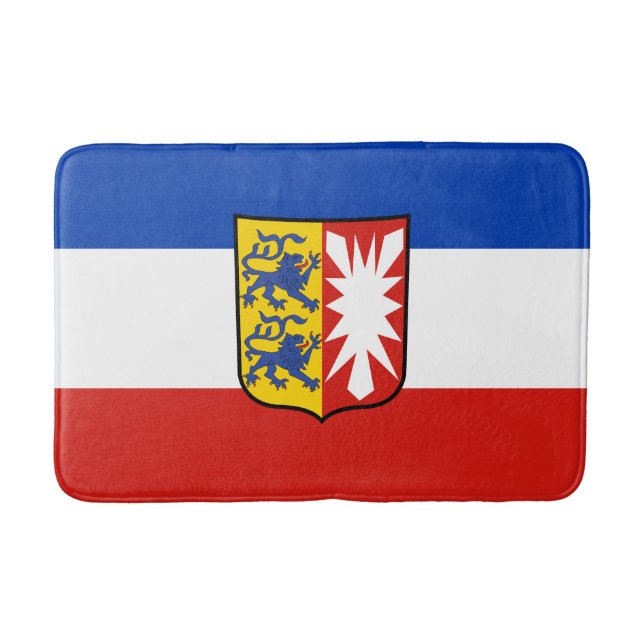 Flag Schleswig-Holstein Bathroom Mat (Front)