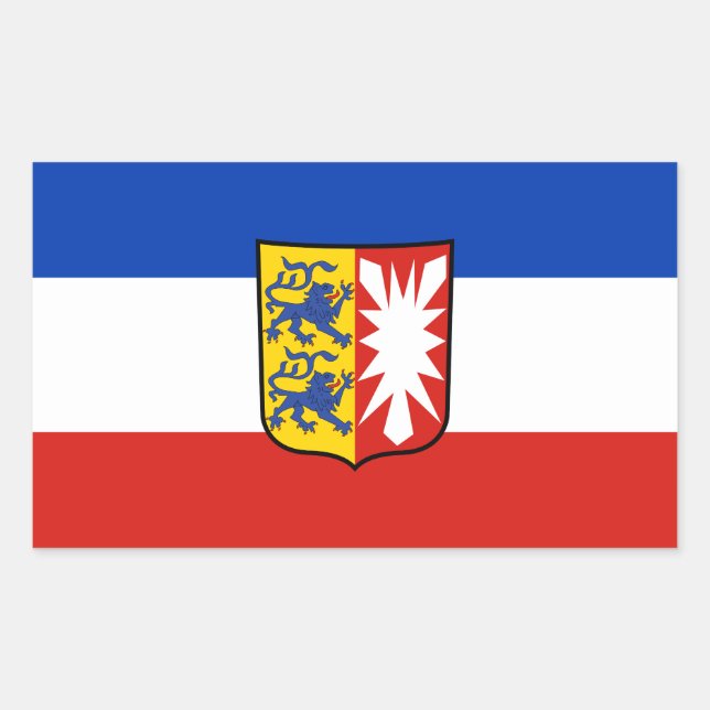 Flag Schleswig-Holstein Rectangular Sticker (Front)