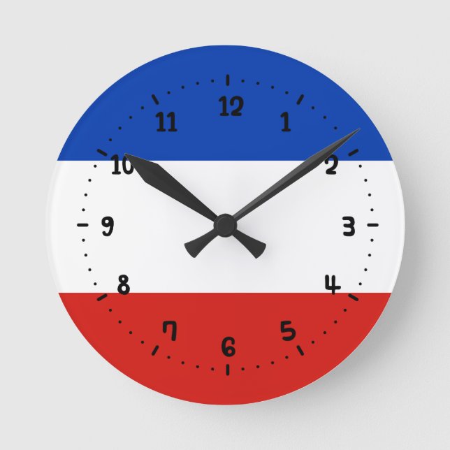 Flag Schleswig-Holstein Square Wall Clock (Front)