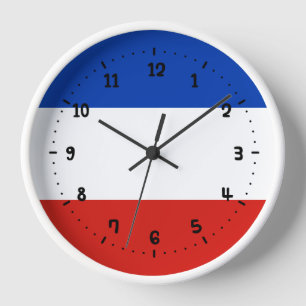 Flag Schleswig-Holstein Square Wall Clock