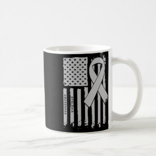 Flag Silver Ribbon Dyslexia Awareness  Coffee Mug