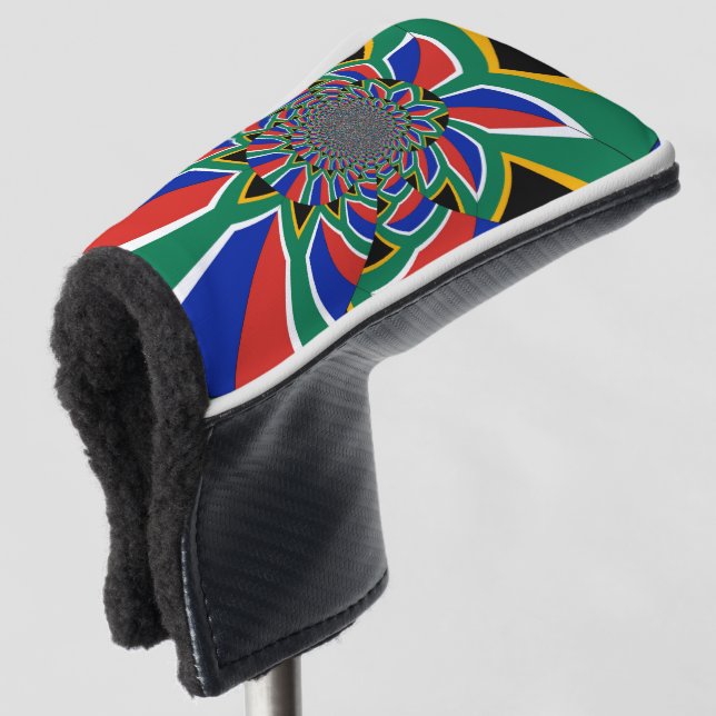 Flag South Africa Golf Head Cover (3/4 Front)