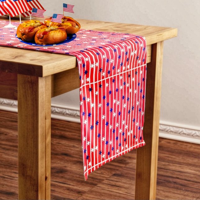 Flag Stars   Medium Table Runner (Adorn your Independence table with the Flag Stripes Table Runner!)