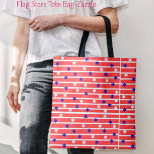 Flag Stars Tote Bag