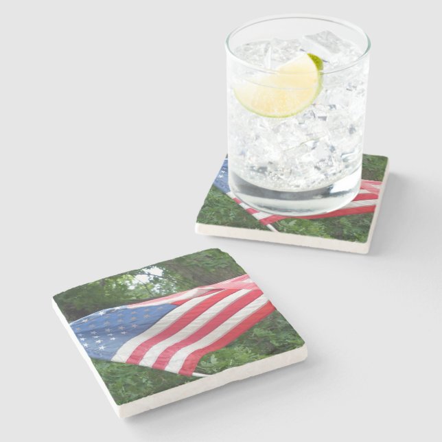 Flag Stone Coaster (Side)