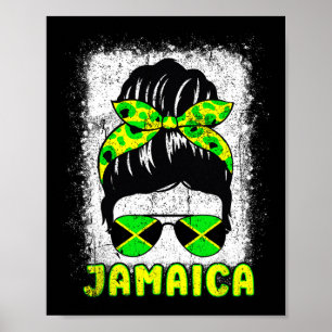 Flag Sungles Black Woman Melanin Queen Afro Poster