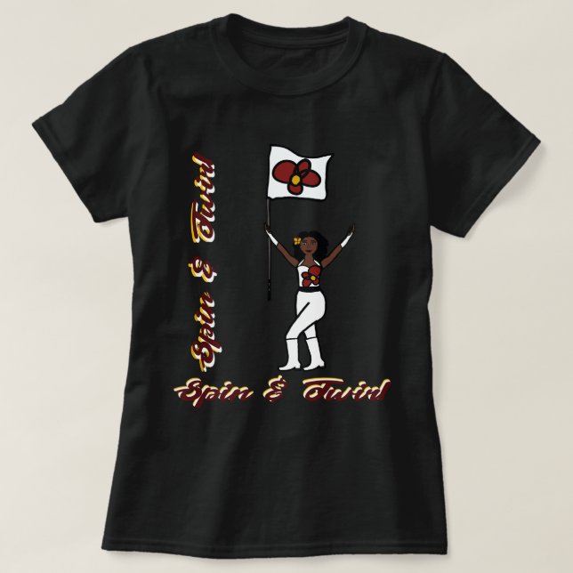 Flag T-Shirt Red Flower (Design Front)