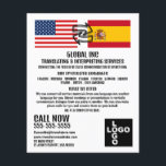 Flag to Flag Design, Translator & Interpreter Flyer<br><div class="desc">Flag to Flag Design,  Translator & Interpreter Advertising Flyers By The Business Card Store.</div>