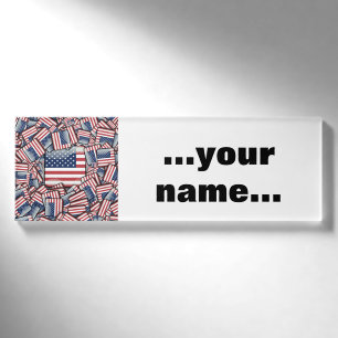 Flag_United_States_by_JAMColors Name Tag