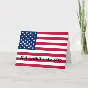 FLAG_USA, Independence Day Card