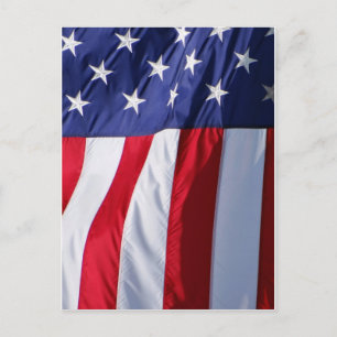 Flag USA Postcard