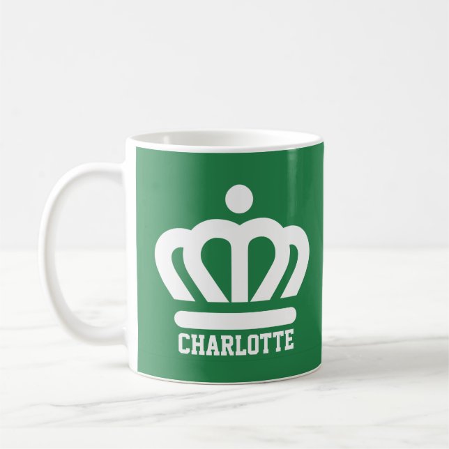 Flag (variant) of Charlotte, NC Coffee Mug (Left)