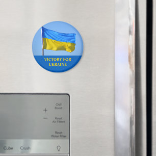 Flag Victory for Ukraine Stay Strong Magnet