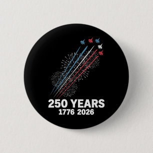 Flag Vintage 250 Years American 1776 2026 250th Us 6 Cm Round Badge