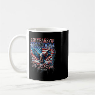 Flag Vintage 250 Years American 1776 2026 250th Us Coffee Mug