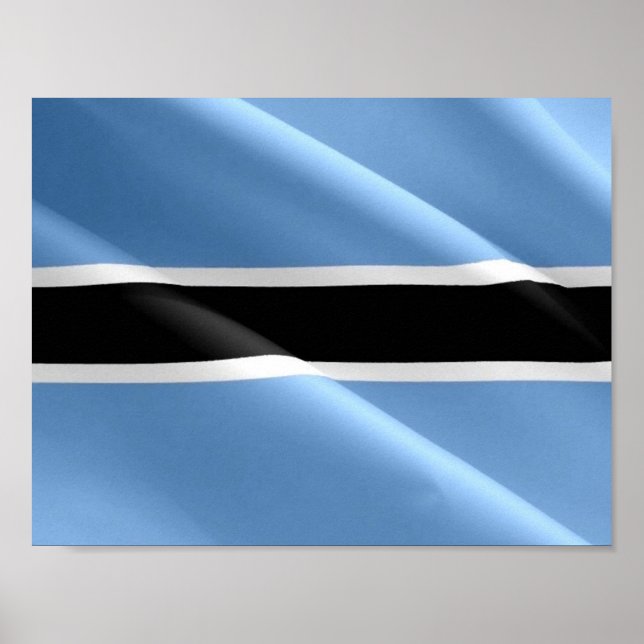 Flag Waving BOTSWANA - Poster (Front)