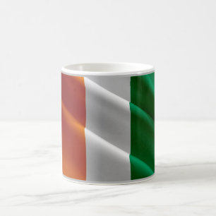 Flag Waving - Ivory Coast - Coffee Mug