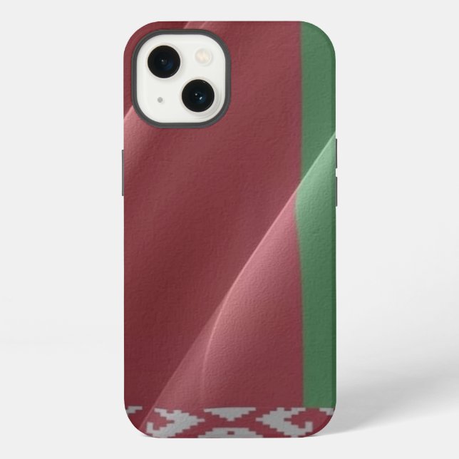 Flag waving of Belarus - iPhone Case (Back)
