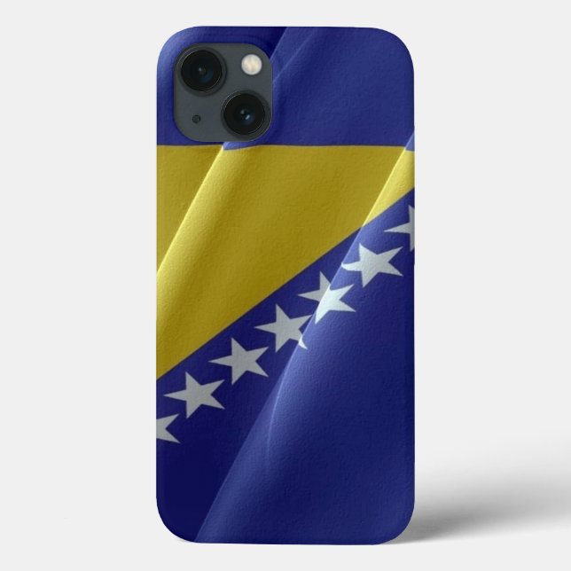 Flag waving of Bosnia and Herzegovina - Case-Mate iPhone Case (Back)