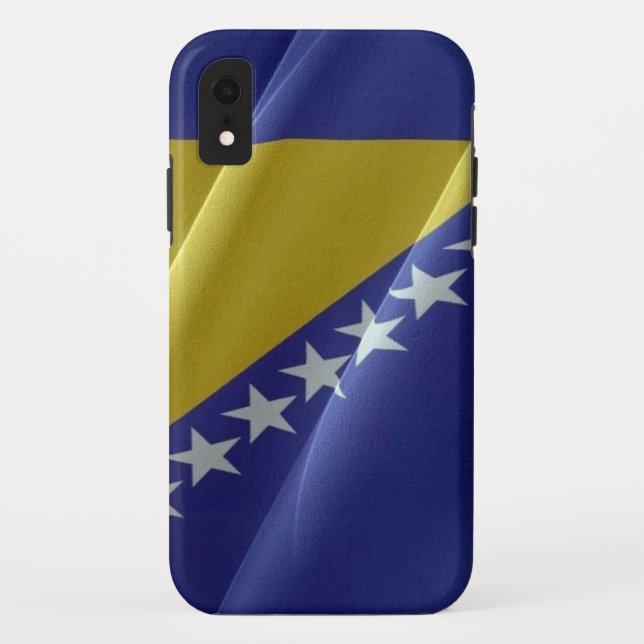 Flag waving of Bosnia and Herzegovina - Case-Mate iPhone Case (Back)