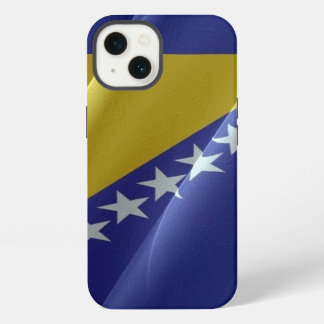 Flag waving of Bosnia and Herzegovina - iPhone 13 Case