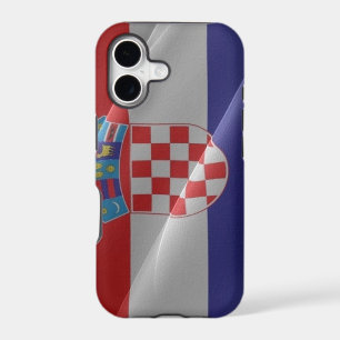 Flag waving of Croatia -
