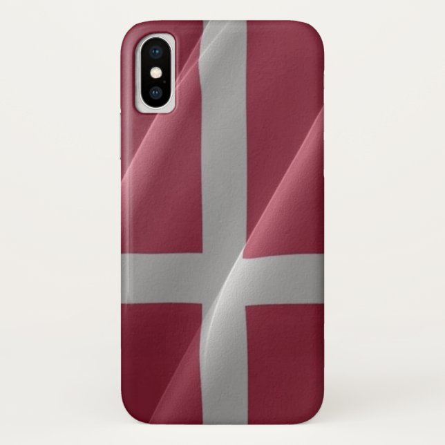 Flag waving of Denmark - Case-Mate iPhone Case (Back)