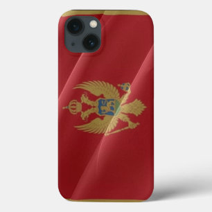 Flag waving of Montenegro - iPhone 13 Case