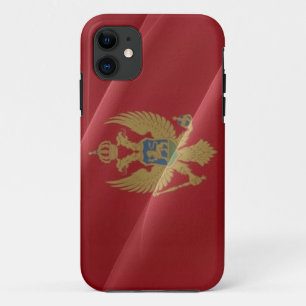Flag waving of Montenegro - iPhone 11 Case