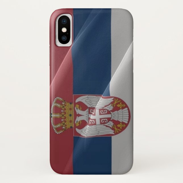 Flag waving of Serbia - Case-Mate iPhone Case (Back)