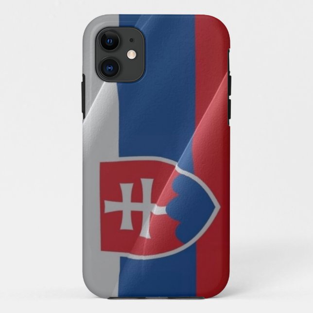 Flag waving of Slovakia - Case-Mate iPhone Case (Back)