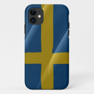 Flag waving of Sweden - iPhone 11 Case