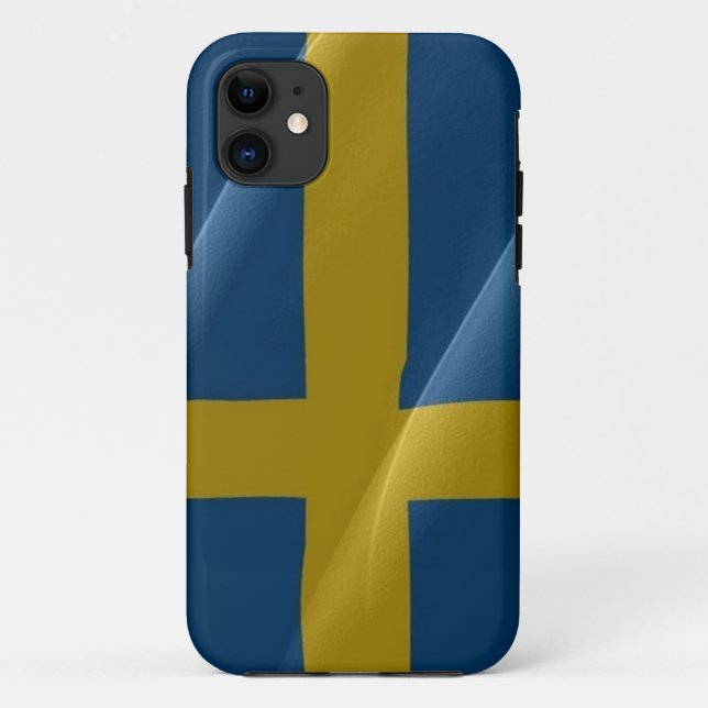 Flag waving of Sweden - Case-Mate iPhone Case (Back)