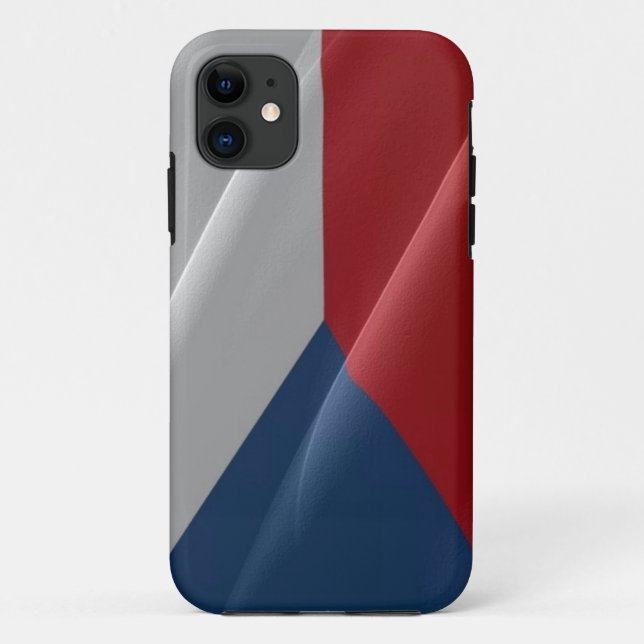 Flag waving of the Czech Republic - Case-Mate iPhone Case (Back)